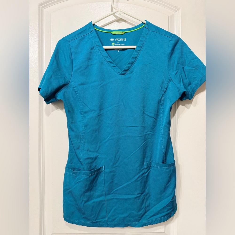 Women's Healing Hands Scrub Top SM